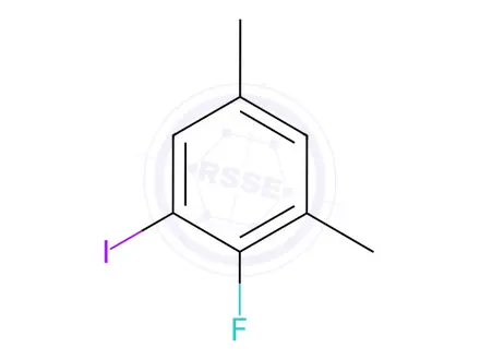 Chemical structure of Benzene, 2-fluoro-1-iodo-3,5-dimethyl-