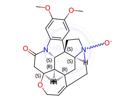 Chemical structure of Brucine N-Oxide Hydrate