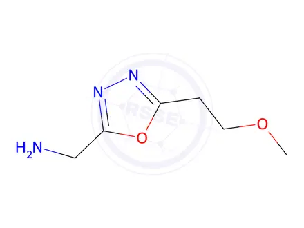 Chemical structure of (5-(2-Methoxyethyl)-1,3,4-oxadiazol-2-yl)methanamine