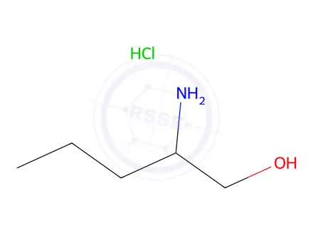 Chemical structure of 2-aminopentan-1-ol hydrochloride