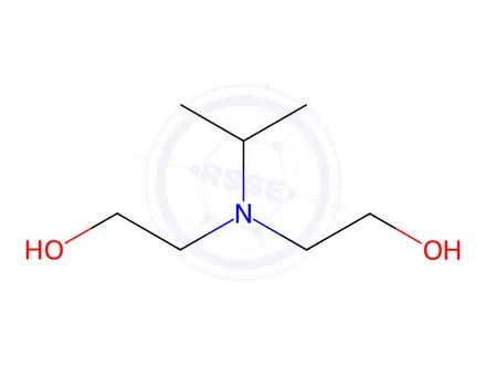Chemical structure of 2,2'-(ISOPROPYLIMINO)DIETHANOL