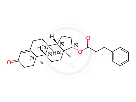 Chemical structure of Testosterone phenylpropionate