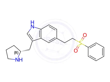 Chemical structure of Eletriptan Impurity 21 (N-Desmethyl Eletriptan)