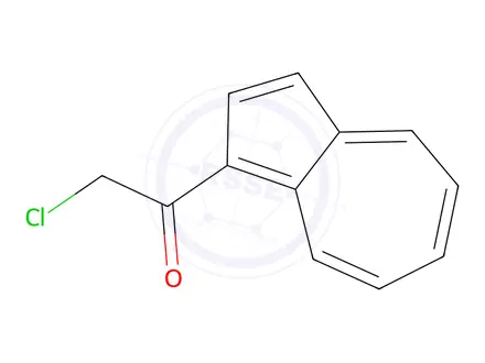 Chemical structure of Ethanone, 1-(1-azulenyl)-2-chloro-(9CI)