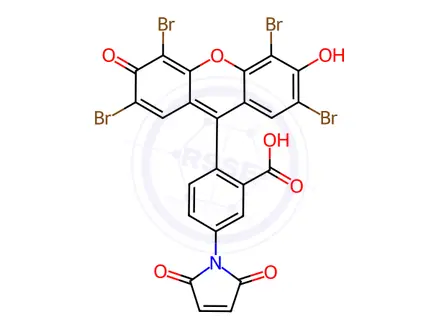 Chemical structure of 5-Maleimido-eosin for fluorescence