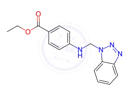 Chemical structure of Ethyl 4-(((1H-benzo[d][1,2,3]triazol-1-yl)methyl)amino)benzoate
