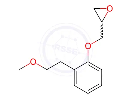 Chemical structure of 1-[2-(2-Methoxyethyl)phenyoxy]-2,3-epoxypropane
