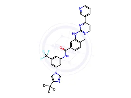 Chemical structure of Nilotinib-d3