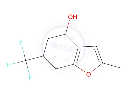 Chemical structure of 2-Methyl-6-(trifluoromethyl)-4,5,6,7-tetrahydrobenzofuran-4-ol