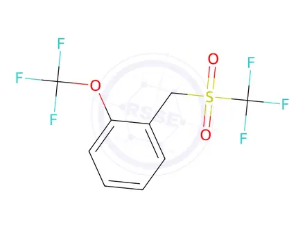 Chemical structure of 2-(Trifluoromethoxy)phenyl(trifluoromethylsulfonyl)methane