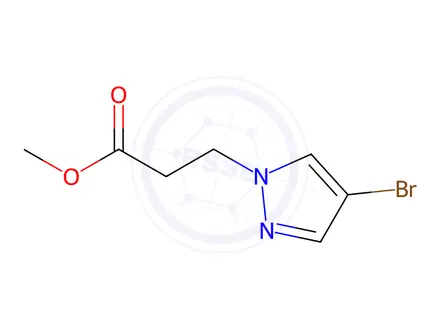 Chemical structure of Methyl 3-(4-Bromo-1H-pyrazol-1-yl)propanoate