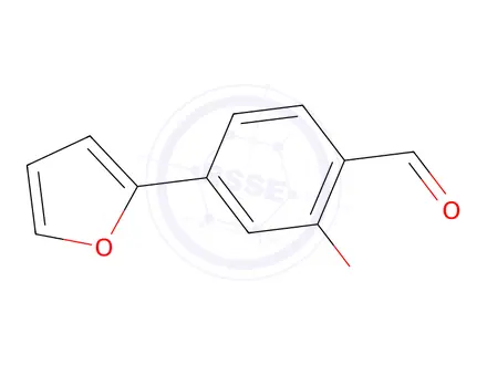Chemical structure of 4-(Furan-2-yl)-2-hydroxybenzaldehyde