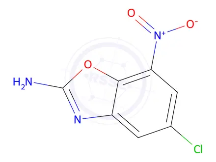 Chemical structure of 5-chloro-7-nitro-1,3-benzoxazol-2-amine