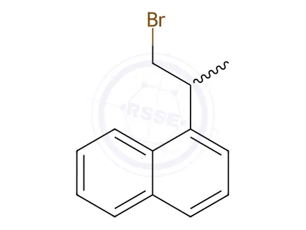 Chemical structure of 1-(1-Bromopropan-2-yl)naphthalene