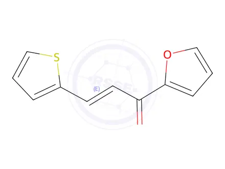 Chemical structure of 1-(2-furyl)-3-(2-thienyl)-2-propen-1-one