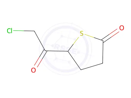 Chemical structure of 2(3H)-Thiophenone, 5-(chloroacetyl)dihydro-(9CI)