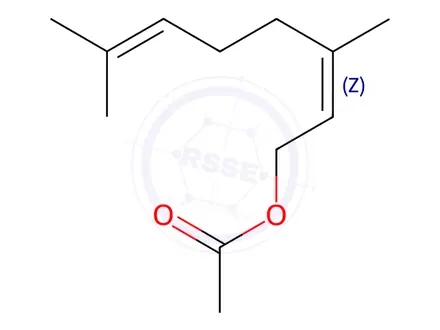 Chemical structure of Neryl Acetate