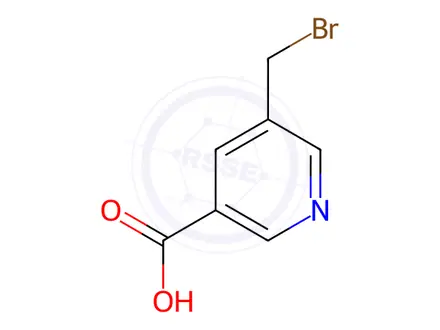 Chemical structure of 5-(Bromomethyl)pyridine-3-carboxylic acid