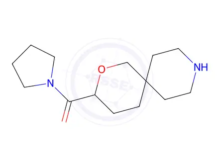 Chemical structure of Pyrrolidin-1-yl(2-oxa-9-azaspiro[5.5]undecan-3-yl)methanone