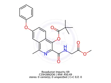 Chemical structure of Roxadustat Impurity 354