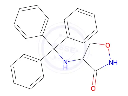 Chemical structure of 4-(Tritylamino)isoxazolidin-3-one