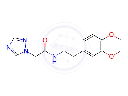 Chemical structure of n-(3,4-Dimethoxyphenethyl)-2-(1h-1,2,4-triazol-1-yl)acetamide