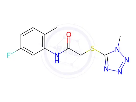 Chemical structure of n-(5-Fluoro-2-methylphenyl)-2-((1-methyl-1h-tetrazol-5-yl)thio)acetamide