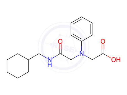 Chemical structure of [{2-[(Cyclohexylmethyl)amino]-2-oxoethyl}(phenyl)-amino]acetic acid
