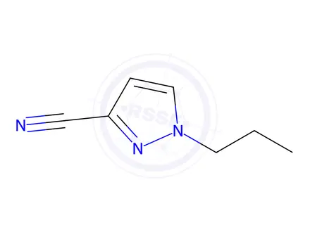 Chemical structure of 1-Propyl-1H-pyrazole-3-carbonitrile