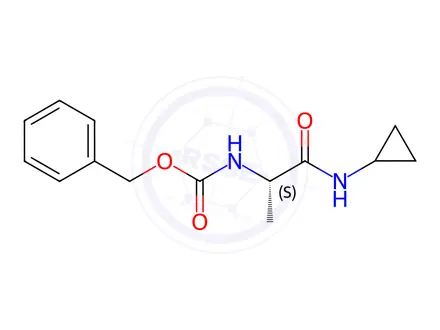 Chemical structure of Benzyl N-[(1S)-1-(Cyclopropylcarbamoyl)ethyl]carbamate