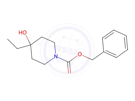 Chemical structure of Benzyl 4-ethyl-4-hydroxypiperidine-1-carboxylate