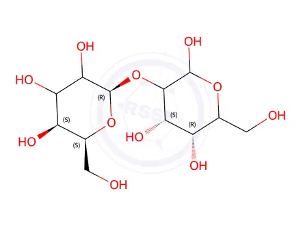 Chemical structure of 2-O-(α-D-Glucopyranosyl)-D-galactose