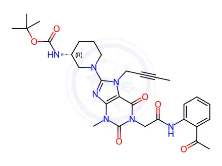 Chemical structure of Linagliptin Impurity 261