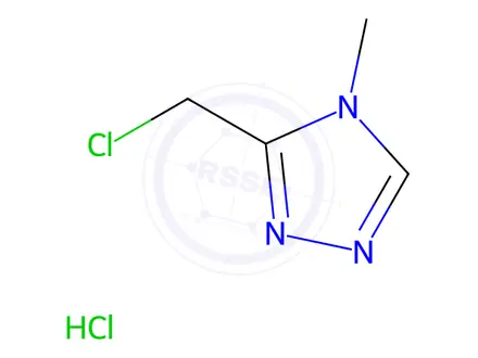 Chemical structure of 3-(Chloromethyl)-4-methyl-4H-1,2,4-triazole hydrochloride