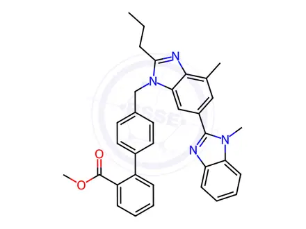 Chemical structure of Telmisartan-Impurity I