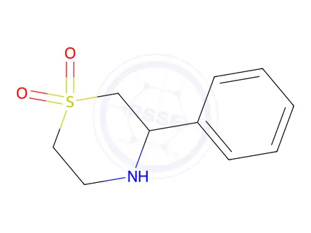 Chemical structure of 3-phenyl-1lambda6-thiomorpholine-1,1-dione