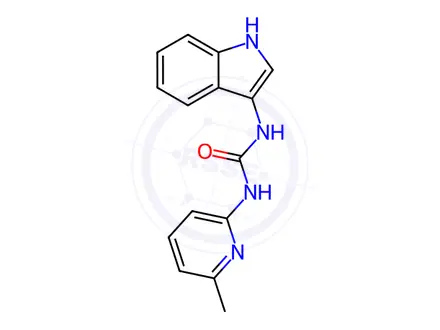 Chemical structure of 1-(1H-Indol-3-yl)-3-(6-methylpyridin-2-yl)urea