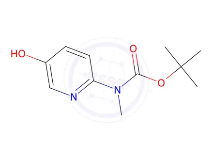 Chemical structure of tert-butyl (5-hydroxypyridin-2-yl)(methyl)carbamate