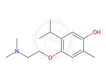 Chemical structure of 2-(6-Hydroxythymoxy)ethyldimethylamine