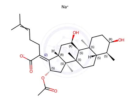 Chemical structure of Sodium Fusidate