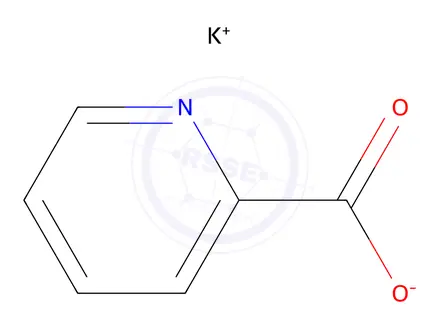 Chemical structure of potassium pyridine-2-carboxylate