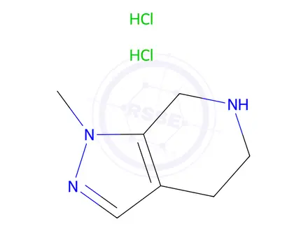 Chemical structure of 1-METHYL-4,5,6,7-TETRAHYDRO-1H-PYRAZOLO[3,4-C]PYRIDINE DIHYDROCHLORIDE
