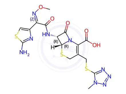Chemical structure of Cefmenoxime
