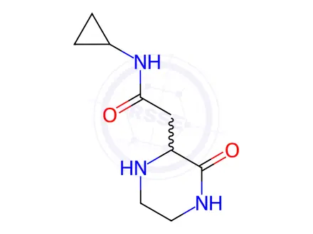 Chemical structure of N-Cyclopropyl-2-(3-oxopiperazin-2-yl)acetamide