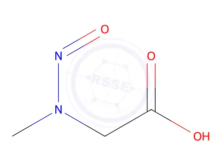 Chemical structure of N-Nitrososarcosine
