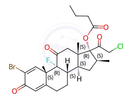 Chemical structure of Clobetasone butyrate EP Impurity D
