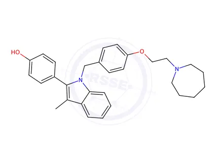 Chemical structure of Bazedoxifene Acetate Impurity 6
