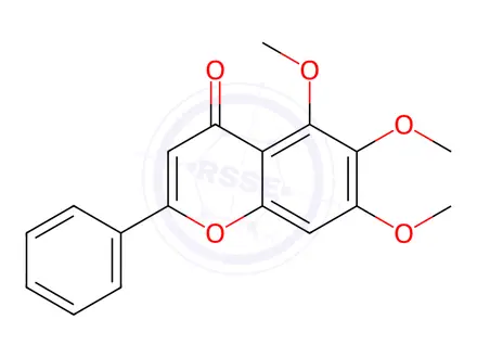 Chemical structure of 5,6,7-Trimethoxyflavone