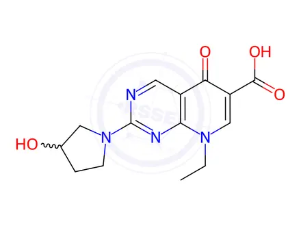 Chemical structure of beta-hydroxypiromidic acid