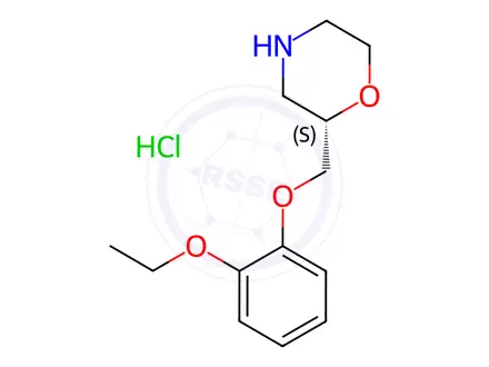 Chemical structure of (S)-Viloxazine Hydrochloride